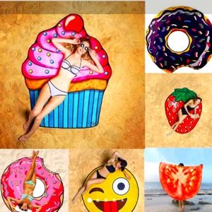 Beach mats,cover-up, fruit design     2pak